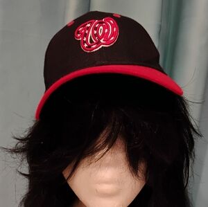 Washington Nationals Red White & Blue Stars & Stripes Baseball Cap Hat, SZ Youth